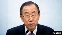 Sekjen PBB Ban Ki-moon prihatin akan bahaya langsung kekejaman massal di Republik Afrika Tengah (foto: dok).

