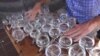 Musician Jamey Turner chose an unconventional career path by becoming a glass harpist. He plays music with glasses filled with water. He uses his fingertips to rub the rim of the glasses to create a range of musical tones. 