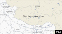 Peta Tibet, China, India dan Bangladesh.
