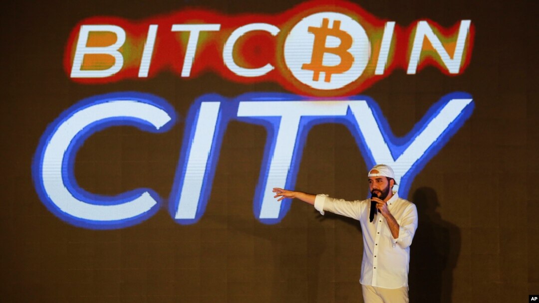 El Salvador's president Nayib Bukele speaks at the closing party of the “Bitcoin Week” where he announced the plan to build the first "Bitcoin City" in the world, in Teotepeque, El Salvador November 20, 2021. (REUTERS/Jose Cabezas)