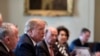 Le président américain Donald Trump lors d’une réunion de son cabinet à la Maison Blanche, Washington, 10 avril 2018. (Twitter/Donald J. Trump)