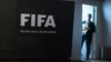 Employee waits prior to a press conference at the FIFA heaquarters on May 27, 2015 in Zurich. 
