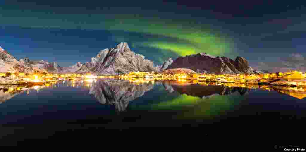 &quot;Reflected Aurora&quot; (Pantulan Aurora) oleh Alex Conu (www.colorsoflolaten.com). (Courtesy: twanight.org/contest) 