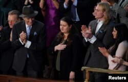 Посолка України у США Оксана Маркарова у Конгресі під час промови президента Байдена "Про стан справ в країні" 7 лютого 2023 року. REUTERS/Leah Millis