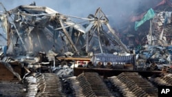 China Blast Aftermath Resembles War Zone 
