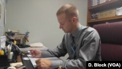 Mayor Brandon Paulin, 20, of Indian Head, Maryland. Last year, at 19, he became the youngest mayor in the state's history.