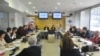 Učesnici okruglog stola "Unapređenje normativnog okvira integrativne manjinske politike" (Foto: Medijacentar Beograd)