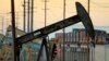 Oil rig pumpjacks, also known as thirsty birds, extract crude from the Wilmington Field oil deposits area where Tidelands Oil Production Company, owned by Occidental Petroleum Corporation, operates near Long Beach, California, July 30, 2013. 
