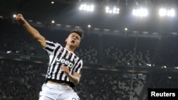 Le joueur de la Juventus de Turin, Paulo Dylaba.