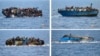 Para migran melompat ke laut sebelum perahu terbalik (Foto: dok.)