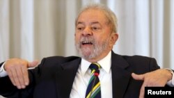 L'ancien président Luiz Inacio Lula da Silva le 28 mars 2016. 