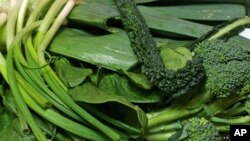 Fresh vegetables.