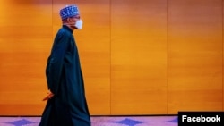 Shugaban Najeriya Muhammadu Buhari a lokacin ziyarar aiki da kai London (Facebook/Femi Adesina)