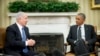 President Barack Obama meets with Israeli Prime Minister Benjamin Netanyahu in the Oval Office of the White House in Washington, Wednesday, Oct. 1, 2014.