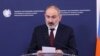 Armenia's Prime Minister Nikol Pashinyan speaks during joint statements with NATO Secretary General Jens Stoltenberg after their meeting in Yerevan, Armenia, March 19, 2024. 