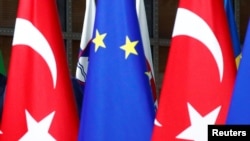 Turkey EU Flags