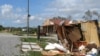 Michelle Lee says the RV park she calls home looked 'like a war zone' after Hurricane Laura tore through. (Courtesy Michelle Lee)