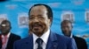 FILE - Paul Biya, of the Cameroon People's Democratic Movement party, waits to cast his vote during the presidential elections in Yaounde, Oct. 7, 2018.