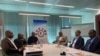 De gauche à droite : Martin Fayulu, Antipas Mbusa, Adolphe Muzito, Jean-Pierre Bemba, Moïse Katumbi et Freddy Matungulu, lors d'une rencontre de la coalition Lamuka à Bruxelles, Belgique, le 26 avril 2019. (Twitter/Lamuka International)