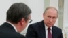 Predsednik Rusije Vladimir Putin u razgovoru sa predsednikom Srbije Aleksandrom Vučićem u Moskvi, 2. oktobra 2018.