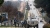 Serbian U.N peacekeepers patrol the Lebanese side of the Lebanese-Israeli border in the southern village of Kfar Kila, Lebanon, Dec. 4, 2018. The Israeli military launched an operation on Tuesday to "expose and thwart" tunnels it says were built by Hezbollah.