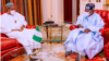 Lokacin da Buhari ya karbi bakuncin Tinubu a fadarsa, Abuja (Facebook/Bashir Ahmad)