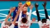 Italy against Canada in Men's Pool A Volleyball at Ariake Arena, Tokyo, July 23, 2021.