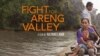 ផ្លាក​ផ្សាយ​របស់​ភាពយន្ត​ឯកសារ​ខ្លី​ឆ្នាំ​២០១៤ «ការ​គំរាម​កំហែង​ព្រៃ​សក្ការៈ​ កម្ពុជា​» ឬ «ពុះពារ​ការពារ​ជ្រលង​អារ៉ែង» ដោយ​​ផលិករ​ខ្មែរ​អាមេរិកាំង ម៉ម កល្យាណនី។ (ផ្តល់​ឲ្យ​ដោយ ម៉ម កល្យាណនី)