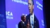 President Barack Obama speaks at the US - Africa Business Forum during the US - Africa Leaders Summit, Aug. 5, 2014, at the Mandarin Oriental Hotel in Washington. 