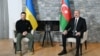 İlham Əliyev və Volodimir Zelenski Davos şəhərində keçirilən iqtisadi forumda. 22 yanvar, 2025-ci il.