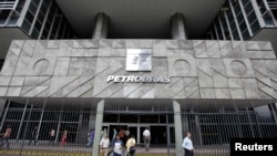 FILE - The headquarters of Brazilian state oil company Petrobras in Rio de Janeiro. Mariano Marcondes Ferraz stands accused of bribing a former executive at the state-run oil company to win contracts for his own firm.