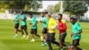 'Yan wasa Ghana suna atisaye a birnin Doha (Facebook/Hukumar kwallon kafar Ghana)