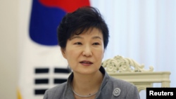 Tổng thống Nam Triều Tiên Park Geun-hye.