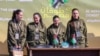 Hamas အဖွဲ့ ဓားစာခံအဖြစ် ဖမ်းဆီးခံရပြီး ပြန်လည်လွတ်မြောက်လာသည့် အစ္စရေးလ်အမျိုးသမီးငယ် ၄ ယောက် (AFP)